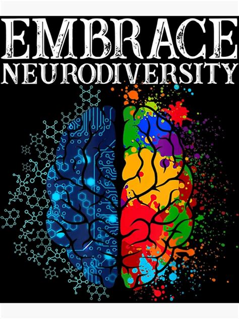 Embrace Neurodiversity Poster For Sale By Grwnup66 Redbubble