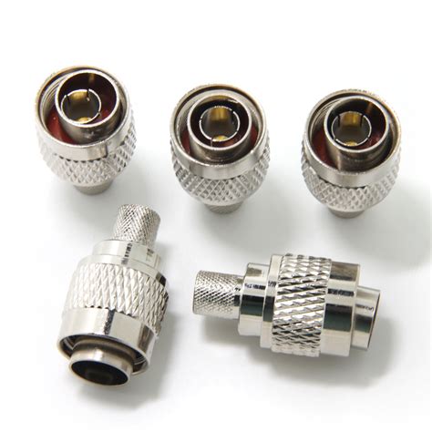 Buy Ancable 5 Pack N Type Male Crimp On Plug Connector For LMR 400 RG 8