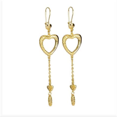 Boucles D Oreilles Tombantes C Ur Bijoux Femmes Sharonn Fr