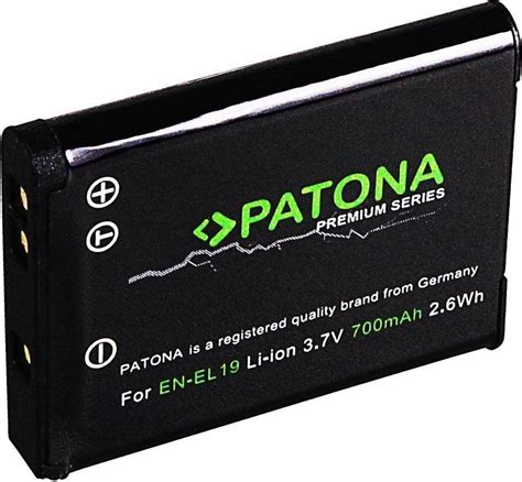 Patona Batteri Til Nikon EN EL19 CoolPix S32 S6400 S3100 S2600 Pris