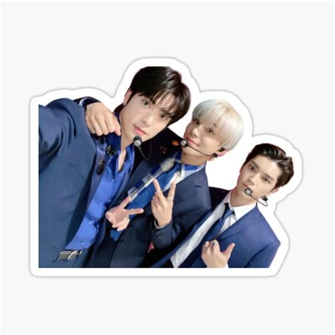 NCT Taeyong Jungwoo And Jaehyun Sticker For Sale By Wwjkhsk Redbubble