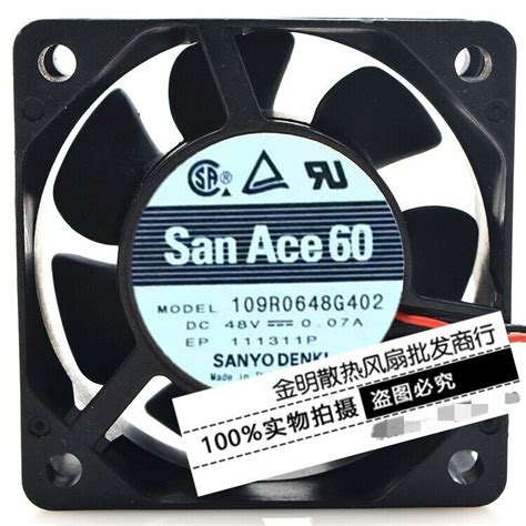 1 Pcs SANYO 6025 6CM 109R0648G402 48V 0 07A DC Cooling Fan EBay