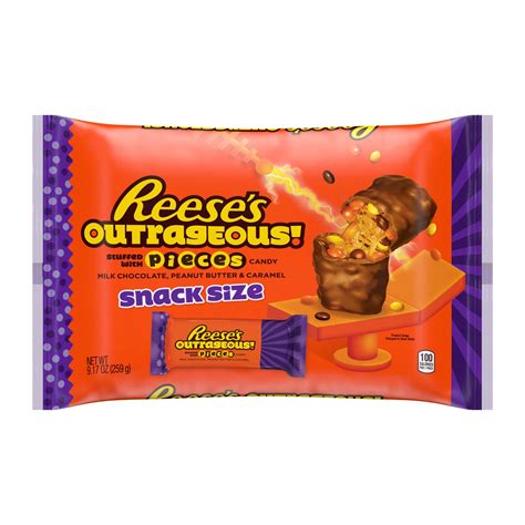 Hersheys Reeses Outrageous Snack Size 9 17oz Shop Your Way