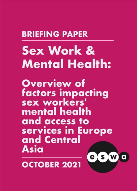 Briefing Paper On Sex Work And Mental Health European Sex Workers Rights Alliance