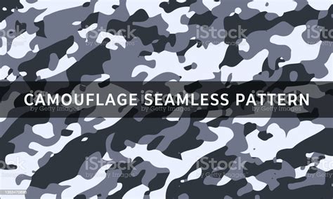 Military Texture Camouflage Repeats Seamless Army Black White Hunting