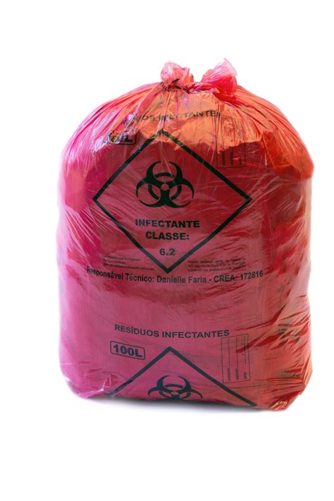 Sacos Para Lixo Litros Infectante Vermelho Plastipam