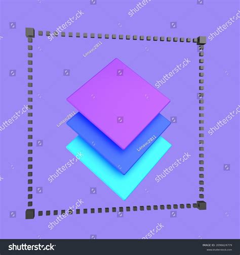 3d Cartoon Stack Paper Isolated On Stock Illustration 2096624779