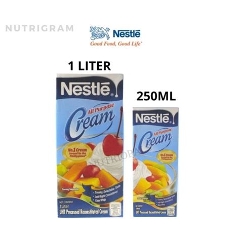 Nestle All Purpose Cream 250 Ml 1 Liter Lazada Ph