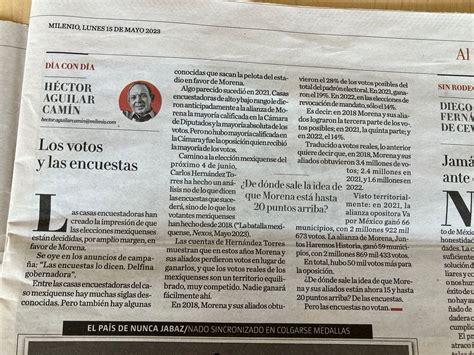 Carlos A Pérez Ricart on Twitter Del lado izquierdo la columna de