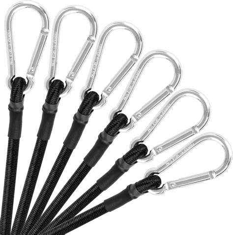 Bungee Cords With Carabiner Hooks Inch Small Bungee Cords With