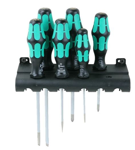 Wera 05105650001 334 6 Rack Screwdriver Set Kraftform Plus Lasertip