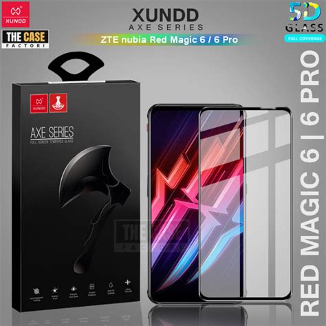 Xundd Axe Full Adhesive Tempered Glass Anti Scratch For Zte Nubia Red