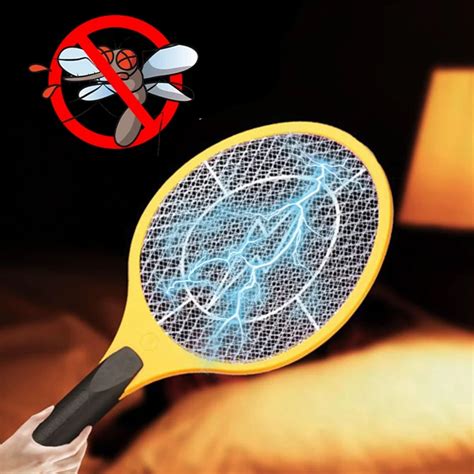 Electric Mosquito Swatter Home Mosquito Killer Portable Handheld Fly Racket Bug Battery Powered