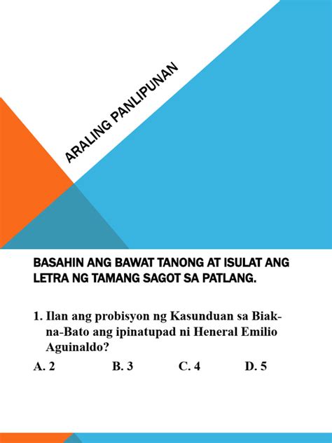 Araling Panlipunan 6 Pdf