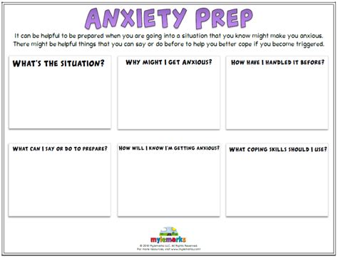 Anxiety Worksheets For Kids And Teens