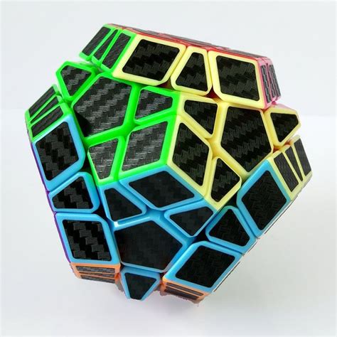 Set Cubo Magico Carbono One Black Carbon Pe As Moyu Pyramin Skewb