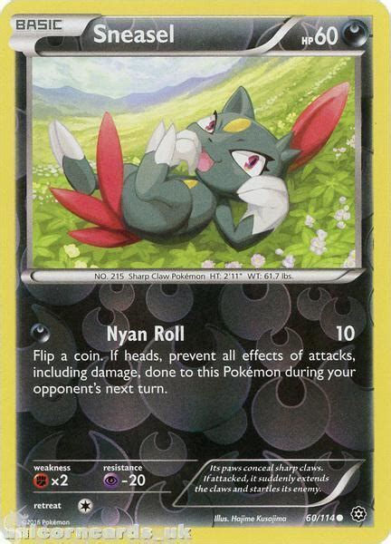 Sneasel Steam Siege Reverse Holo Mint Pokemon Card Ebay