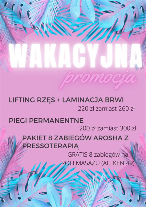 Promocje W Warsaw Beauty Bar Salon Kosmetyczny Warszawa