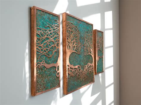 Metal Wall Decor I Living Room Wall Art | Copper Decor | Metal Wall Art ...