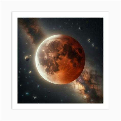 Blood Moon Art Print By Serenityart Fy