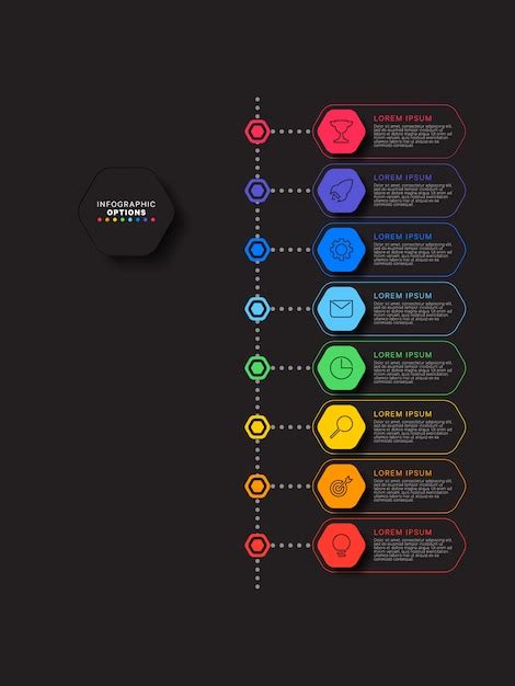 Linea De Tiempo Vertical Infografia Con Premium Vector Freepik Images