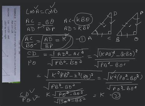 Example If A And B Are Acute Angles Such That Cosa Cosb Then Prove T