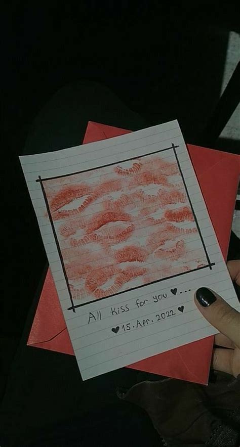 All Kisses For You Card For Lover Kiss Card Aesthetic Lover Item