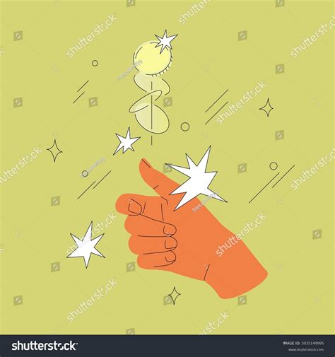 Hand Flips Toss Coin Vector Illustration Stock Vector Royalty Free