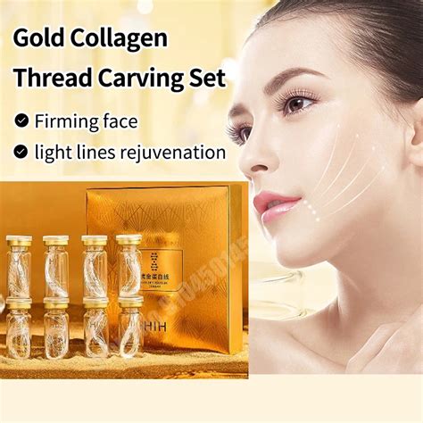 Face filler absorvível coreano colágeno proteína rosca face lift gordo