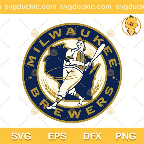 Milwaukee Brewers Vintage Logo SVG Milwaukee Brewers