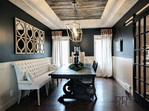 Sherwin Williams Tricorn Black Dining Room Walls Black Dining Room