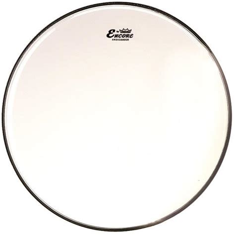 Pele Encore Remo Ambassador Hazy Snare 14 Resposta De Caixa