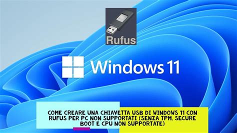 Come Creare Una Chiavetta Usb Di Windows H Per Pc Non