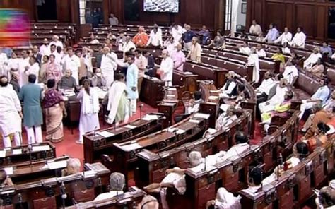 After Protests Congress Mps Suspended From Lok Sabha For Entire Session