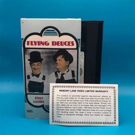 Flying Deuces Vhs Stan Laurel Oliver Hardy Vintage Rare Version