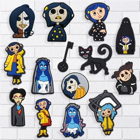Coraline Croc Charms Halloween Shoes Charms Horror Movie Shoe Etsy