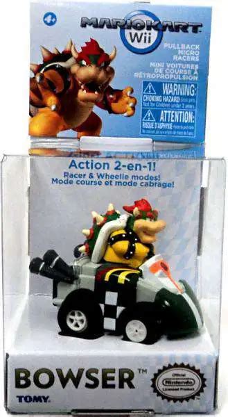Super Mario Mario Kart Bowser Pull Back Racer Tomy Toywiz