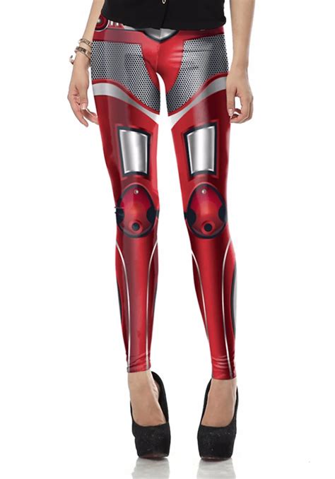 QIAOZHI Sexy Leggins Fashion 3D Red Green Blue Leggins Printed Women