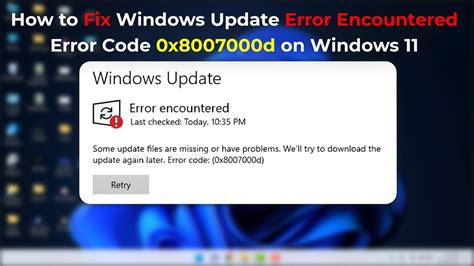 How To Fix Error Encountered Some Update Files Are Missing Or Have