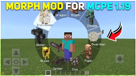 Morph Mod For Minecaft PE 1 19 Change Into Any Mob Morph Addon