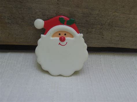 Vintage Hallmark Santa Claus Brooch Decorative Christmas Etsy