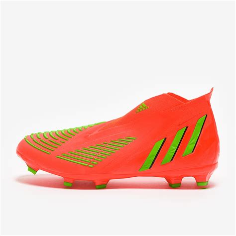 Adidas Enfant Predator Edge Fg Rouge Solaire Vert Solaire Noir