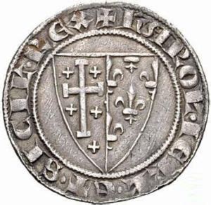 Coin Saluto Carlino Carlo I Of Anjou No Date Italian States