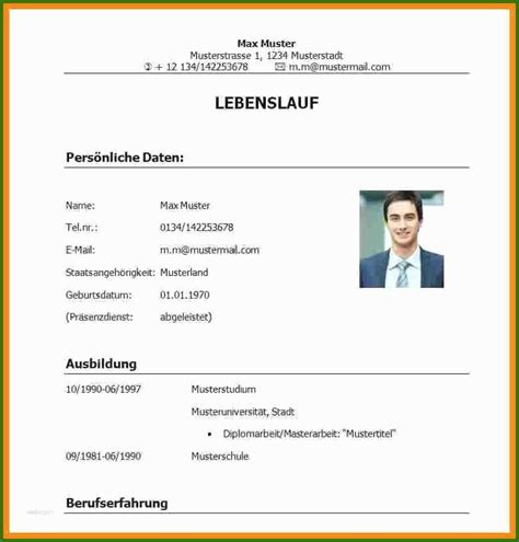 017 Lebenslauf Muster Praktikum 17 Muster Lebenslauf Praktikum ...