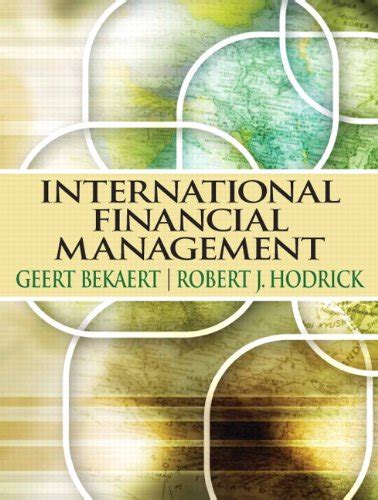 International Financial Management Bekaert Geert Hodrick Robert J