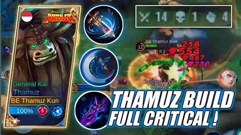 FULL CRITICAL BUILD FOR THAMUZ IS BROKEN THAMUZ BEST BUILD 2023