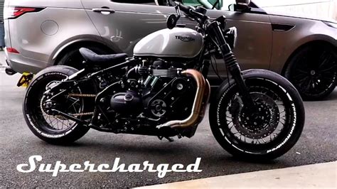 Supercharged Triumph Bonneville Bobber Custom By Thornton Hundred