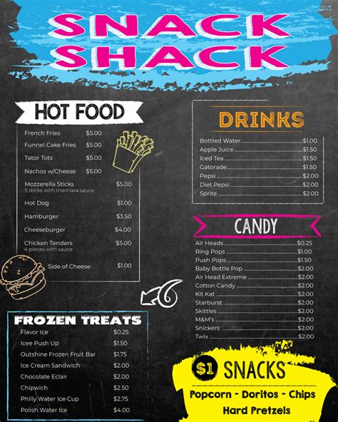 Snack Shack – Brookside Recreation and Swim Club