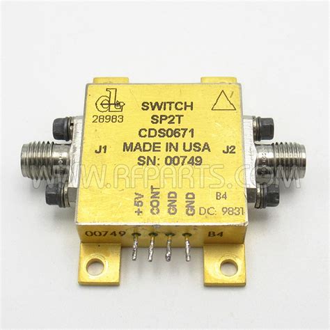 Cds0671 Daico Gaas Sp2t Switch Used