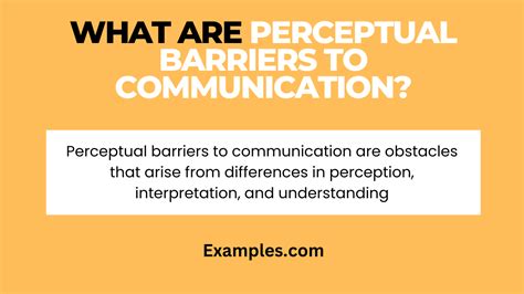 Perceptual Barriers To Communication 19 Examples How To Overcome